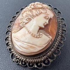 美品希少シェルカメオヴィンテージペンダントブロッチ2way貴婦人横顔 CAMEO 2025年最新】シェルカメオの人気アイテム - メルカリ