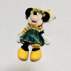 ディズニー　レインボールアウ　ミニー　ぬいぐるみバッジ　ぬいば