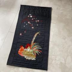 ⭐️せっちゃん⭐️ハンドメイドパッチワークタペストリー古布着物（大、小） 古布 和柄 パッチワーク タペストリーorマット - ATELIER-F.S