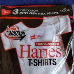 Hanes 100%コットン Tシャツ◀新品未使用▶ 3枚セット L