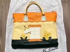 値下げ Kitamura（キタムラ） ハウス型バッグ 希少デザイン 稀少】Kitamura キタムラ ハンドバッグ トートバッグ ハウス