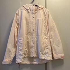 美品】AIGLE 撥水 ショート丈ジャケット/パーカー 桜ピンク 梅雨対策