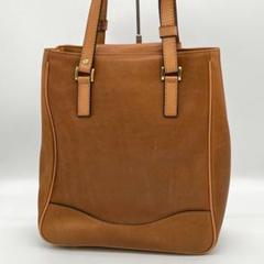 【美品】GINZA TANIZAWA トートバッグ 肩掛け フォーマル 茶色