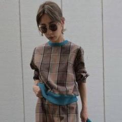 シャツ/ブラウス(長袖/七分) Ameri VINTAGE - Amerivintage cheerful check top green Ameri VINTAGE/CHEERFUL CHECK TOP/美品 - メルカリ