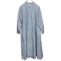 W-137【美品】エディットシーン シャツワンピース ロングワンピース