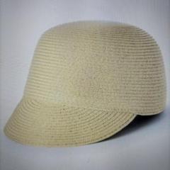 クリーム色 ストローワークキャップのサムネイル