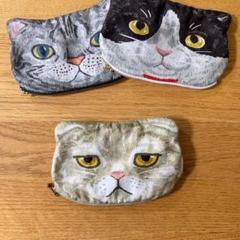 スコティッシュフォールド　猫ちゃん　ダイカットポーチ　ハンドメイド