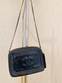 ヴィンテージ CHANEL シャネル ラムスキン チェーンショルダー フリンジ付