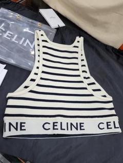 美品！　CELINE ストライプ タンクトップ ノースリーブ ユニセックス 2025年最新】CELINE タンクトップ・ノースリーブトップスの人気