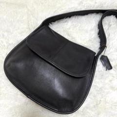 【美品】オールドコーチ エルゴ ショルダーバッグ レザー ブラック 黒 9034