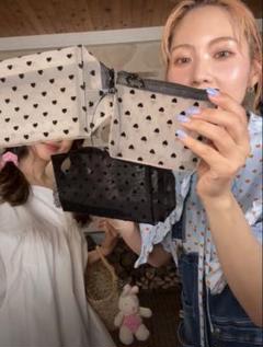 紗栄子アリソンブラウン✴︎ ベロア2wayバック×ハートチャームポーチセット POUCH – ALLISON BROWN