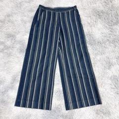 ジャンニロジュディチェ レディース ワイドパンツ XL ストライプ コットン
