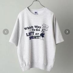 【即完売品】新品 SHIPS別注 RUSSELL サガラ刺繍 ロゴ スウェット Russell Athletic スウェット 【WEB限定/SHIPS別注】RUSSELL
