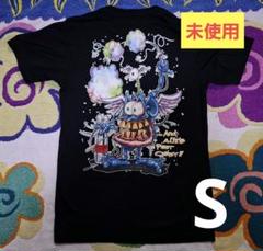 未使用！RATFINK バックプリント ブラック Tシャツ S