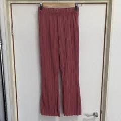 しまむら　rafraf プリーツパンツ　ピンク　LPサイズ【新品タグ付き】