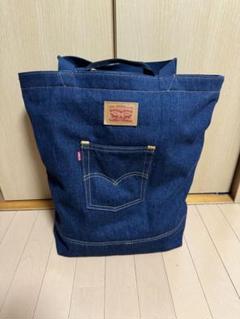 Levi's オリーブグリーン トートバッグ 希少】海外限定 Levi's キャンバス地 トートバッグ 買い物袋