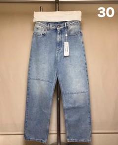 新品 32 マルジェラ 23ss 再構築 ストレート デニム 黒系 7073 Maison Margiela / Denim Jeans Slash Detail – carol ONLINE STORE