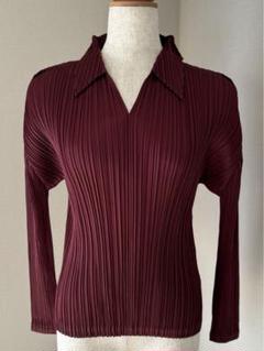 【在庫一掃】 未使用タグ付】 PLEATS メルカリ - 3 襟付トップス 2023AW PLEASE トップス