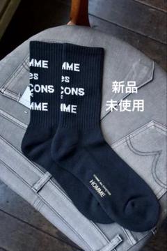 COMME des GARCONS HOMME LOGO SOCKS ブラック