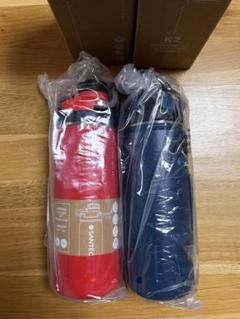 SANTECO K2 水筒 オレンジ ネイビー 2本セット　サンテコ　直飲み