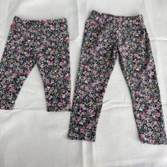 ラルフローレン　姉妹コーデ　花柄レギンス 80cm 110cm 2点セット