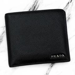 プラダ　二つ折り財布　美品！ プラダ 二つ折り財布 財布 レディース サフィアーノ メタル
