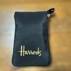 Harrods ロゴ入り 黒エコバッグ