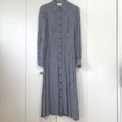 新品タグ付き　GANNIガニー　チェック　プリーツ　ワンピース　ロング 350603288_3.jpg