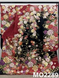 振袖 豪華 刺繍 金彩 紋意匠 身丈172cm パールトーン加工済