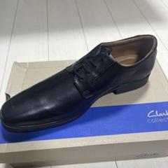 【新品未使用】Clarks Tilden Plain ブラックレザーのサムネイル
