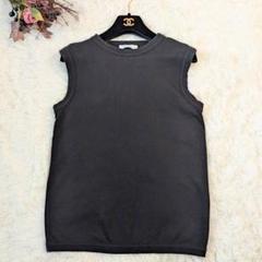 MADISONBLUE マディソンブルー ノースリーブTシャツ ブラックSサイズ