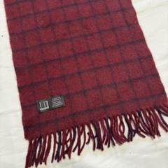 未使用品】ダンヒル カシミヤ100%マフラー・ワインレッド（30