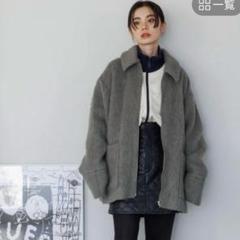 シャギーZIPミドルコート JEANASIS JEANASIS（ジーナシス）の「シャギーZIPミドルコート/971048
