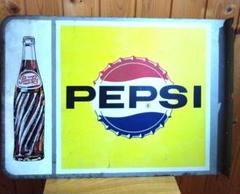 お宝☆1970年代PEPSI ライトアップ 看板 ファウンテントッパー