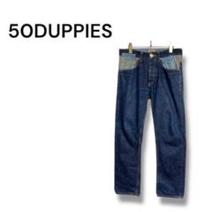 【50DUPPIES】デニム　ジーンズ　カジュアル　ストレート　M