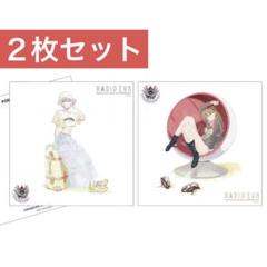 【限定】RADIO EVA アスカ＆レイ ポストカード2枚 大判厚紙 エヴァ