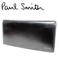 Paul Smith 長財布　 蝋引きコードバン　未使用品　激レア　ブラック Paul Smith 長財布 蝋引きコードバン 未使用品 激レア ブラック