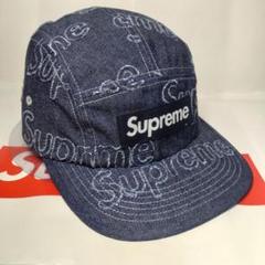 Supreme Lasered Denim Camp Cap NAVY