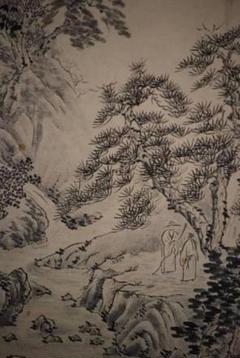 真作/桂不/山水人物図/布袋屋掛軸HC-592 真作/桂不/山水人物図/布袋屋掛軸HC-592 - メルカリ