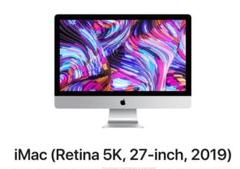 iMac 2019 27 Retina 5K 1TB SSD 16GBメモリ