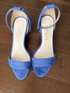 LE TALON スエードサンダル 青色 7cmヒール LE TALON｜【ヒールの高さ別】で探す！SANDAL LIST.｜LE TALON