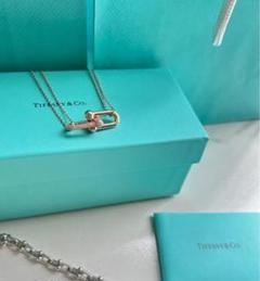 ✨極美品✨ ティファニー　ネックレス　インターロッキング　ダブルリング　 2連 ティファニー TIFFANY & Co ダブルリング ネックレス インター