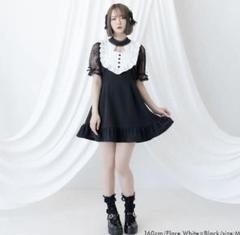 夢展望 デザインヨークフリルワンピース