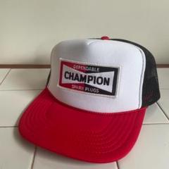 CHAMPION PLUGS メッシュキャップ チャンピオンプラグ　赤x黒