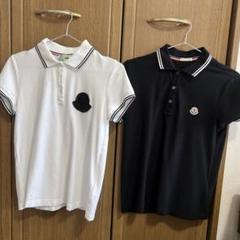 Moncler ポロシャツ ホワイト ブラック セット 2枚セット - メルカリ