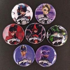 ミラキュラス　ワールド　パリ　アニバース　缶バッジ　7個セット ミラキュラス ワールド パリ アニバース 缶バッジ 7個セット