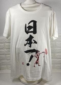 〈コスパ〉KOF'94　不知火舞　ドット柄「日本一！」Tシャツ［XL］ホワイト