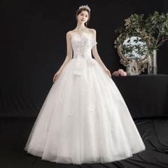 華やか✨チューブトップ　ウェディングドレス　結婚式　前撮り