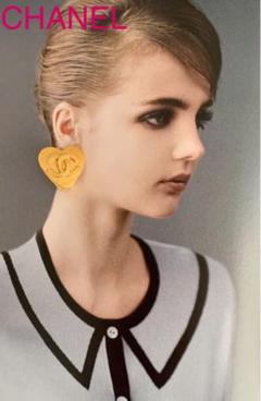 【CHANEL】ハート☆ヴィンテージ☆イヤリング
