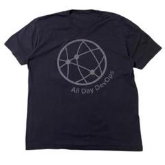 アメリカ古着　プリント　半袖　Tシャツ　ブラック　黒色　US古着　I1881